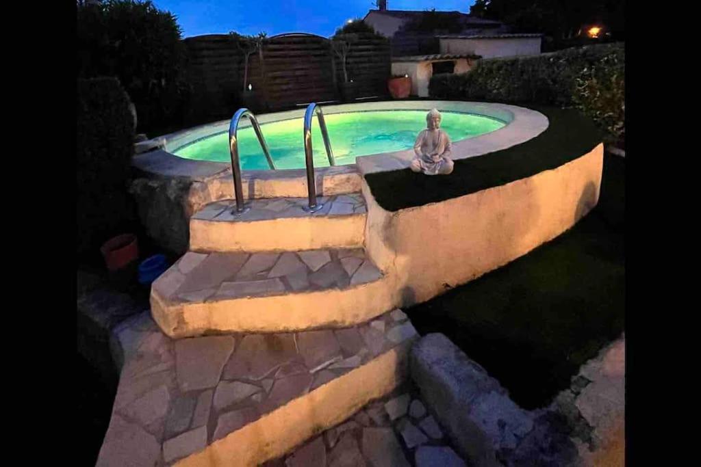 Piscine Cosy, 3 Chambres, 3 Sdb, Havre De Paix A 10 Min Des Plages Mauguio Dış mekan fotoğraf